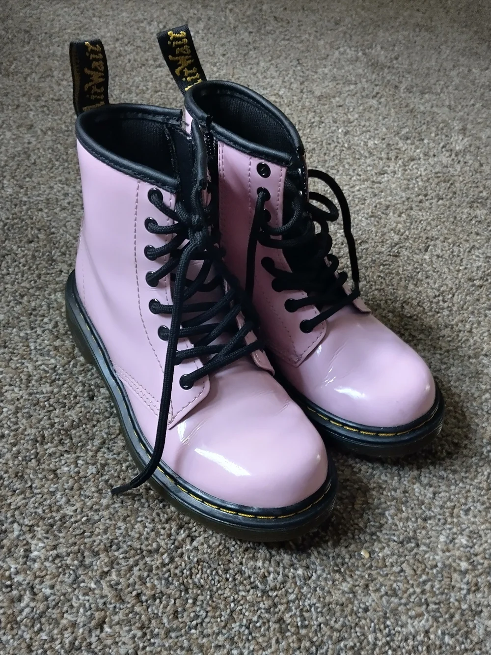 Dr. Martens 1460 Pascal Patent Leather Boot in Pink